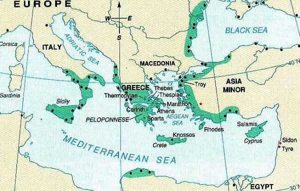 magna graecia ancient rome map